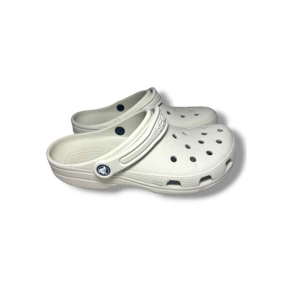 Crocs Classic Clogs Bone Off White M7 W9 Unisex Slip-On Comfort Sandals - Picture 7 of 8